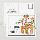 Feestieve vakantiegranen | rood groen licht briefkaart (Voorkant / Achterkant)