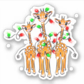 Feestieve vakantiegranen | rood groen licht sticker (Voorkant)