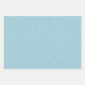 Feestive Blue Kersttree Waterverf Holiday Inpakpapier Vel (Voorkant 2)