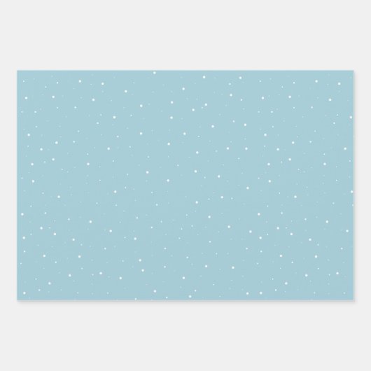 Feestive Blue Kersttree Waterverf Holiday Inpakpapier Vel (Voorkant 2)