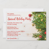 Feestive Company Holiday Party Kaart (Voorkant)
