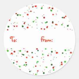 Feestive Dot Holiday Gift Label Stickers