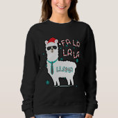 Feestive Holiday Kerstmis Cute Llama Animal Trui (Voorkant)