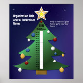 Feestive kerstboomdiagram poster (Voorkant)