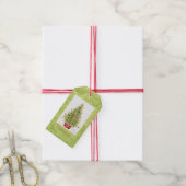 Feestive kerstboomgeschenken Labels Cadeaulabel (Met Touw)