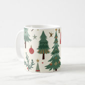 Feestive kerstboomMok Koffiemok (Voorkant links)