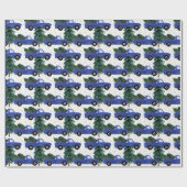 Feestive kerstfeest Country truck tik party Cadeaupapier (Vlak)