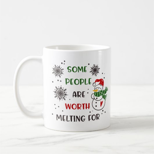 Feestive kerstfeestdag Snowman Mok (Links)