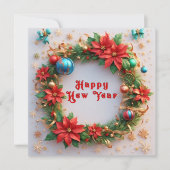 Feestive kerstmis kaart (Voorkant)