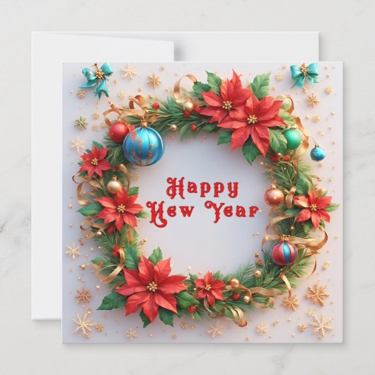 Feestive kerstmis magnetische uitnodiging (Voorkant)