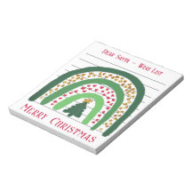 Feestive kerstregenboog, wensenlijst voor de kerst