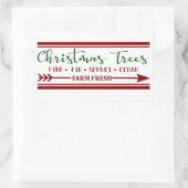 Feestive kersttree boerderij Holiday sticker (Tas)