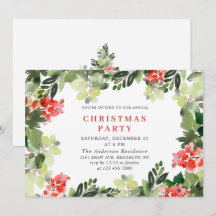 Feestive Red Poinsettia Holiday Kerstfeest