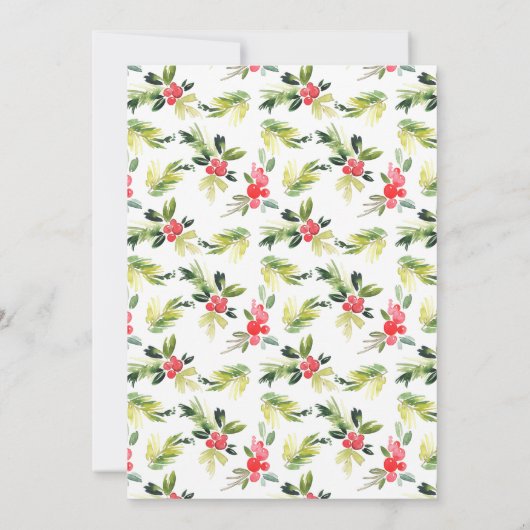 Feestive Santa Claus Pet Holiday Kerstfeest Kaart (Achterkant)