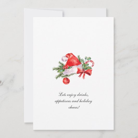 Feestive Santa Claus Pet Holiday Kerstfeest Kaart (Achterkant)