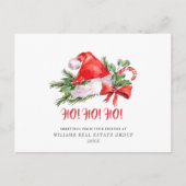 Feestive Santa Claus Pet kerstfeestdag Briefkaart (Voorkant)