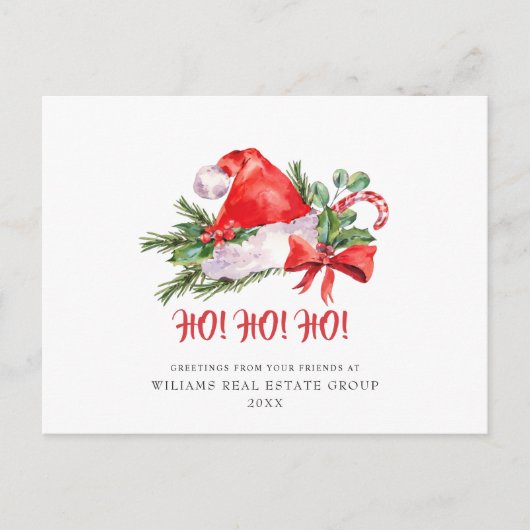 Feestive Santa Claus Pet kerstfeestdag Briefkaart (Voorkant)