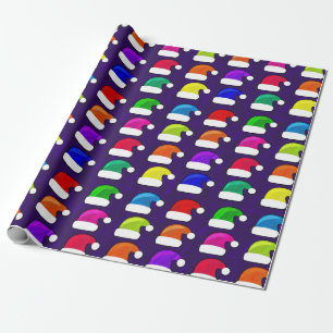 Feestive Santa Hat Holiday kerstcadeaupapier Cadeaupapier