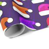 Feestive Santa Hat Holiday kerstcadeaupapier Cadeaupapier (Rol Hoek)