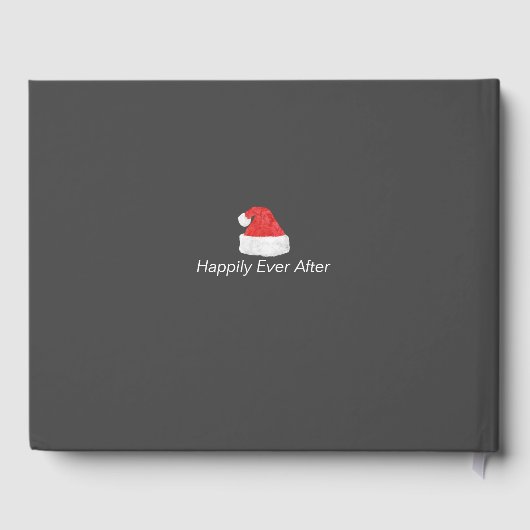 Feestive Santa Hat,l kersthuwelijk Gastenboek (Achterkant)