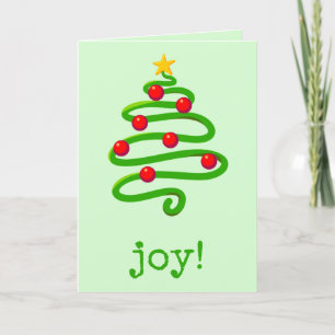Feestive Tree-kerstKaart Kaart