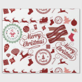 Feestive Vakantie-kerstcadeaupapier voor feestdage Cadeaupapier (Vlak)