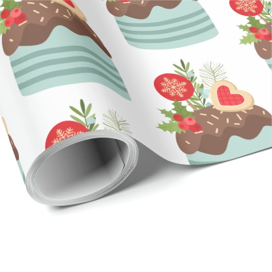 Feestive vakantiekaart Verpakkingspapier Cadeaupapier (Rol Hoek)