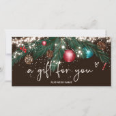 Feestive winter met logo cadeaubon brown (Voorkant)