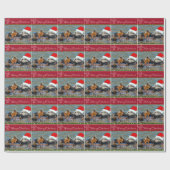 Feestive Zee Otter Holiday Wrapping Paper Cadeaupapier (Vlak)