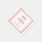 Feestje 1e verjaardag lieve schat servet (Hoek)