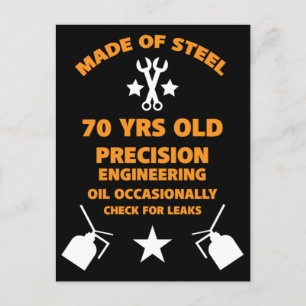 Feestje 70ste verjaardag zeventiger briefkaart