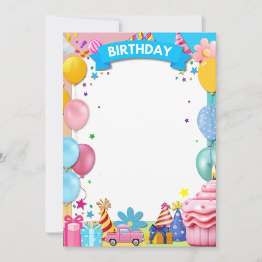 FEESTJE AANKONDIGING (Voorkant)