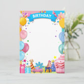 FEESTJE AANKONDIGING (Staand voorkant)