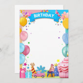 FEESTJE AANKONDIGING (Voorkant / Achterkant)