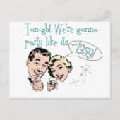 Feestje alsof het 1959 is! briefkaart (Voorkant)