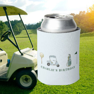 Feestje baby shower, golf verjaardagsfeestje blikjeskoeler