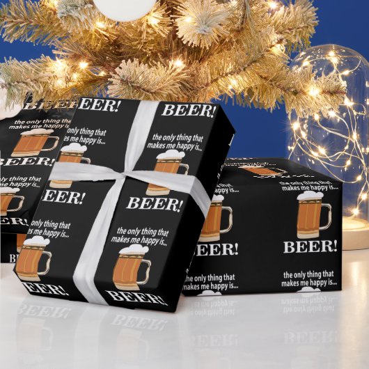 Feestje Bier Drinken Grappig Bier Cadeaupapier (Feestdagen)