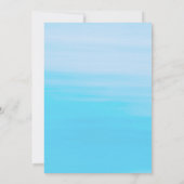 Feestje bij het zwembad rode drank blauwe water kaart (Achterkant)