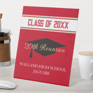Feestje! CUSTOM Class Reunion Reclamebord Met Voetstuk