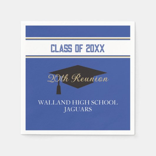 Feestje! CUSTOM Class Reunion Servetten (Voorkant)