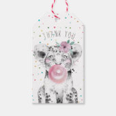 Feestje Dieren Verjaardagsfeest Favoriet Bedankt L Cadeaulabel (Voorkant)