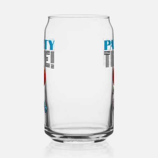 FEestje! Feest Possum Grappige Zwevende Opossum Blikvorm Glas (Rechts)