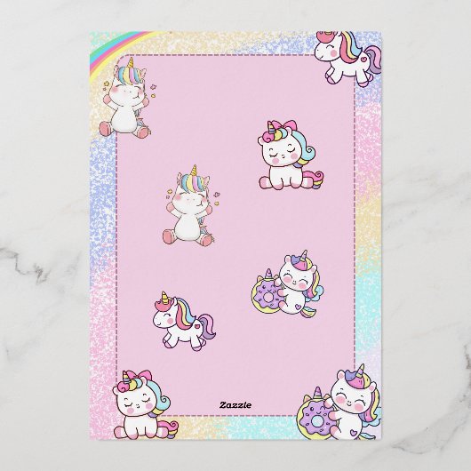 feestje folie uitnodiging (Achterkant)