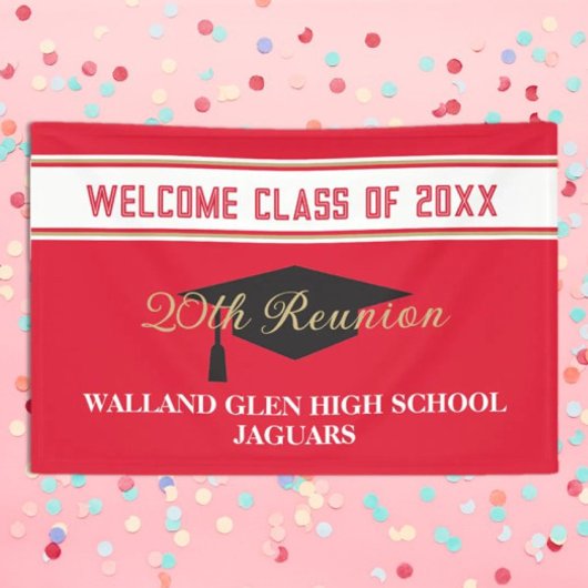 Feestje! GROTE CUSTOM Class Reunion Spandoek