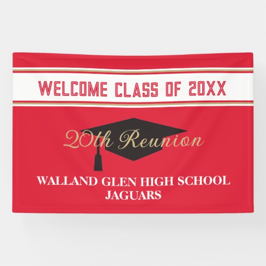 Feestje! GROTE CUSTOM Class Reunion Spandoek (Horizontaal)