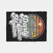 Feestje in slow motion retro grappige pontonboot b fleece deken (Voorkant (Horizontaal))