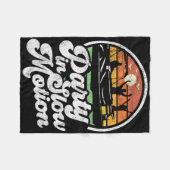 Feestje in slow motion retro grappige pontonboot b fleece deken (Voorkant (Horizontaal))