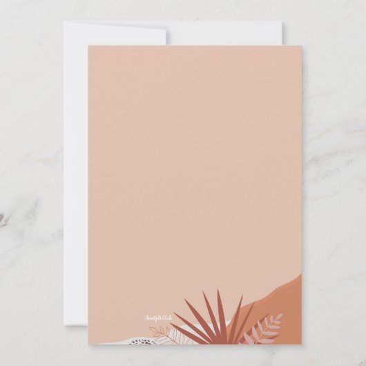 Feestje kaart (Achterkant)