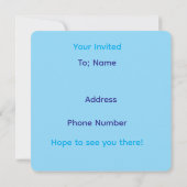 Feestje Kaart (Achterkant)