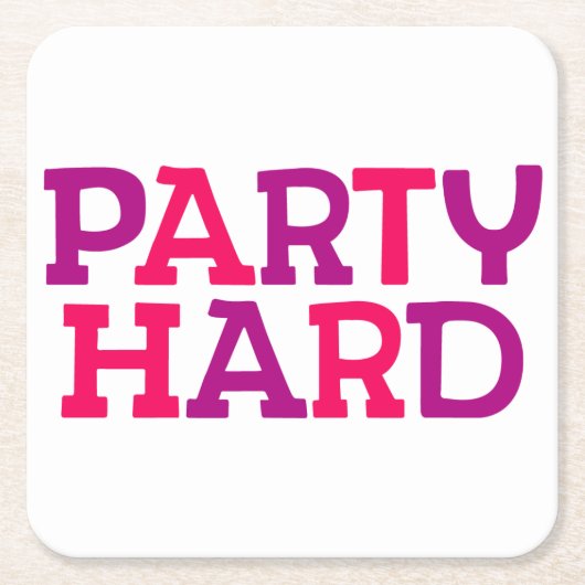 Feestje. Kartonnen Onderzetters (Voorkant)